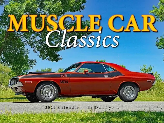 Tide-mark,  Muscle Car Classics 2024 Wall Calendar