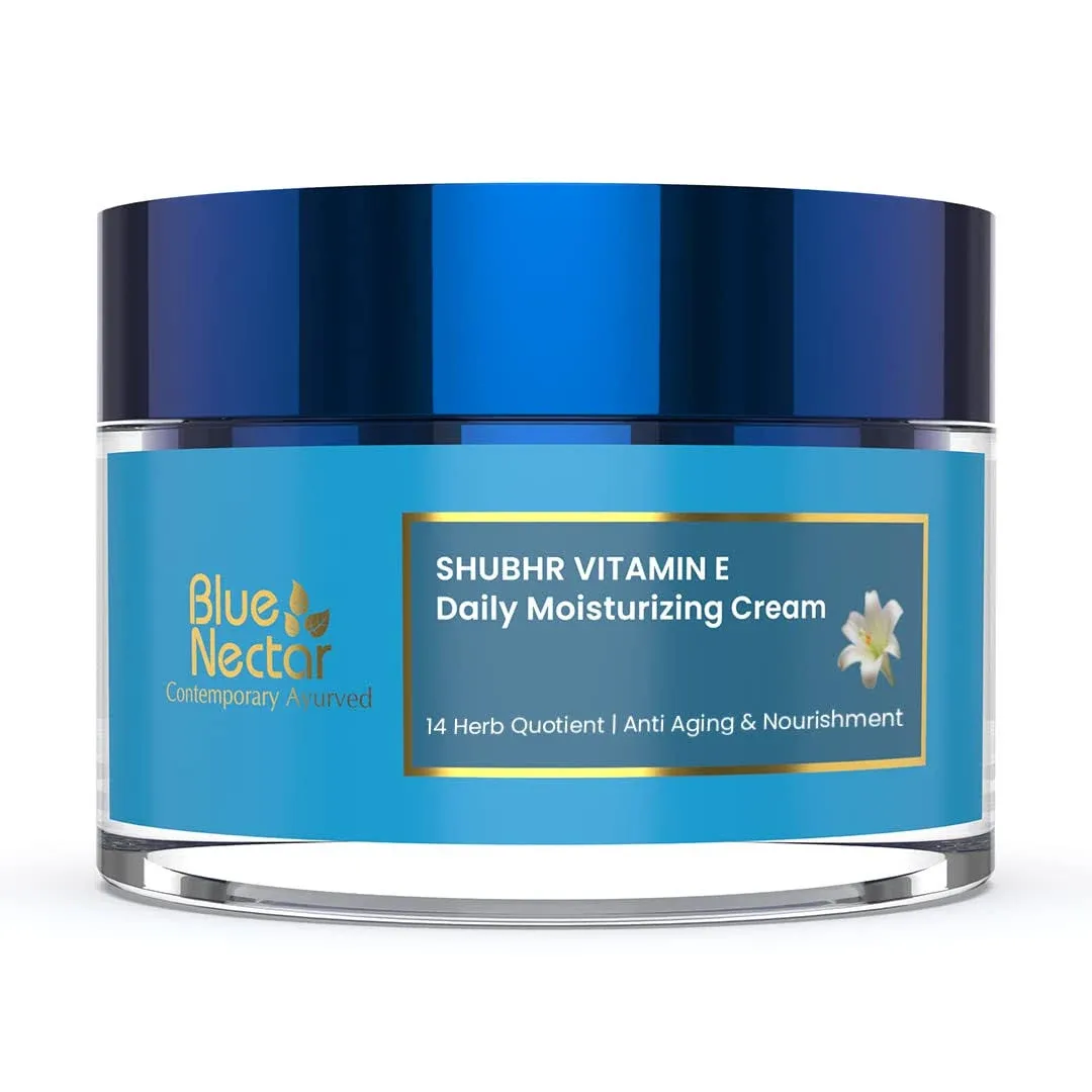 Blue Nectar Shubhr Vitamin E Daily Moisturising Cream For Glowing Skin 50g