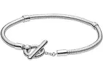 Pandora Moments T-Bar Snake Chain Bracelet