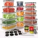 KEMETHY 40 Pcs Food Storage Containers with Lids