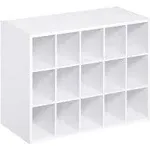 Style Selections 19.38-in H x 24.13-in W x 11.63-in D White Stackable Wood ...