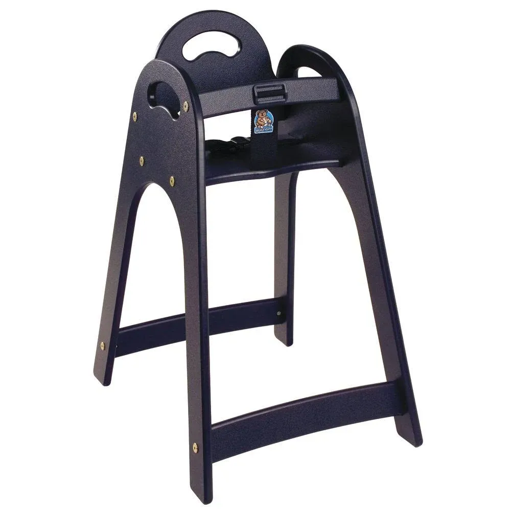 Koala Kare Designer High Chair (Black) Knockdown High Chair - KB105-02-KD.