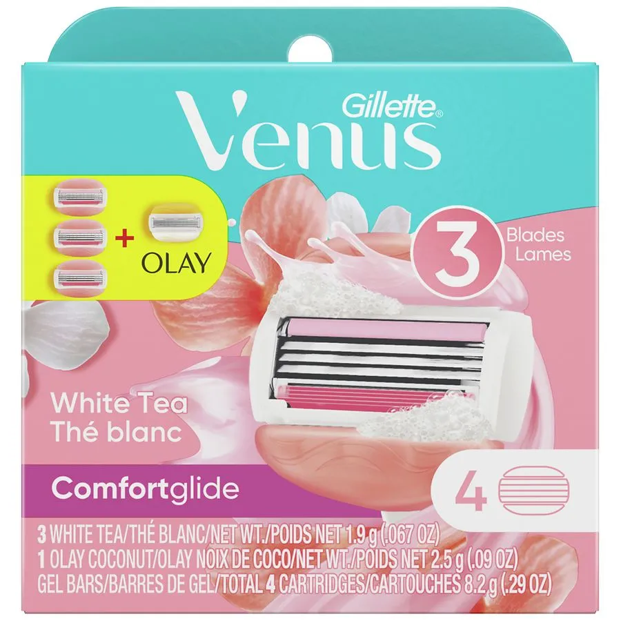 Gillette Venus ComfortGlide White Tea Women's Razor Blades - 6 Refills