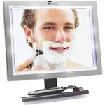 FOGLESS SHOWER MIRROR Acrylic for Shaving with LED Squeegee TOILETTREE PRODUCTS