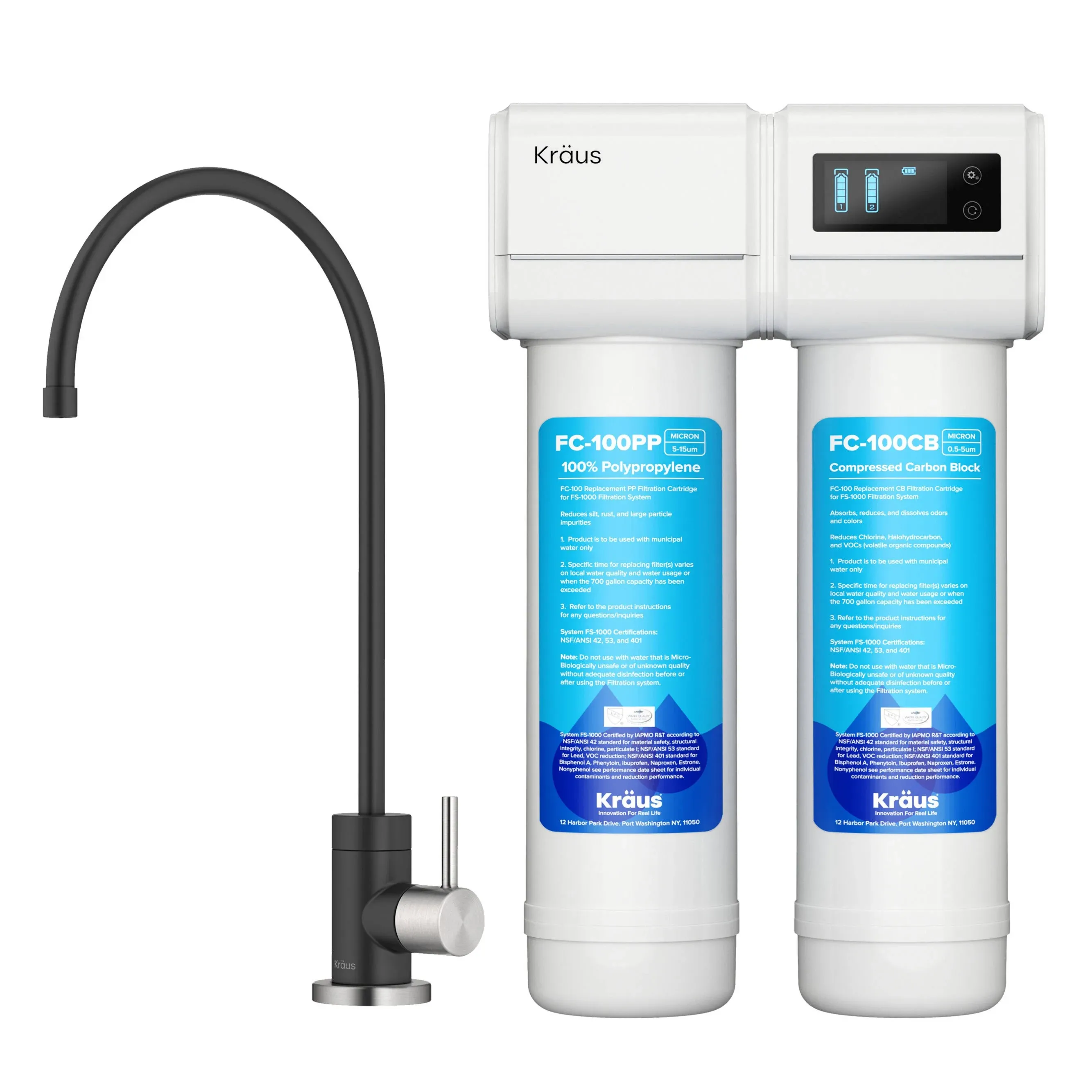 KRAUS Purita 2-Stage Under-Sink Filtration System