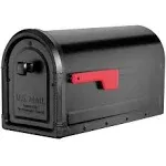 Architectural Mailboxes 7900-5B-R Roxbury Post Mount Mailbox Black