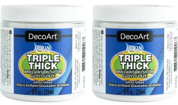 DecoArt Triple Thick Gloss Glaze - 8 oz