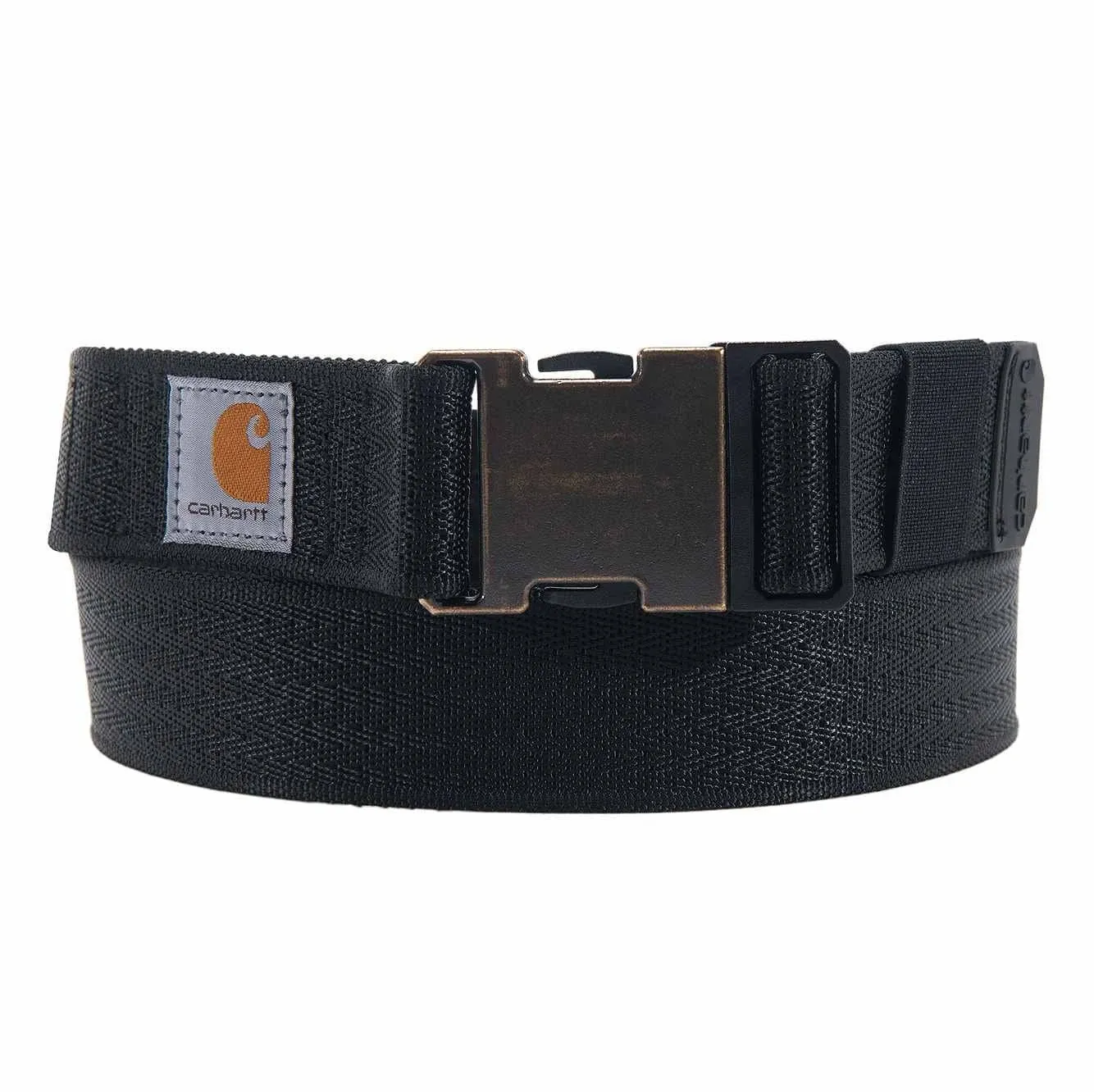 Carhartt Men's Rugged Flex Nylon Webbing Belt - Black