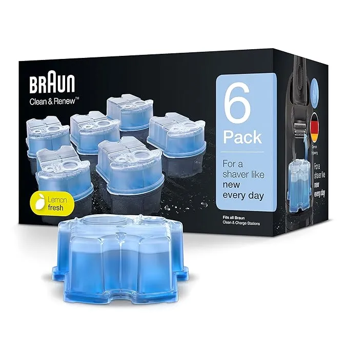 Braun Clean & Renew Refill Cartridges, 6 Pack