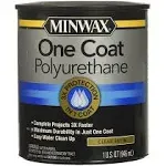 Minwax One Coat Polyurethane Satin, 1-Qt,