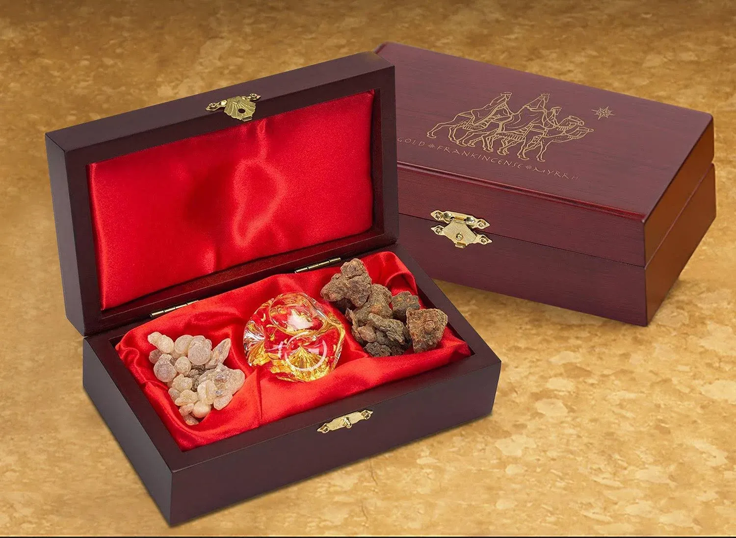 Three Kings Gifts Single Box Set Standard Gold Frankincense & Myrrh