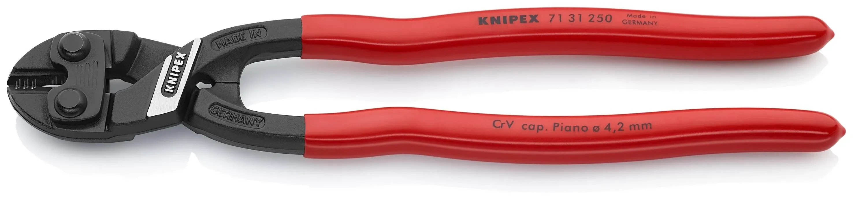 KNIPEX Tools - CoBolt Compact Bolt Cutter With Notched Blade (7131250), 10-Inch