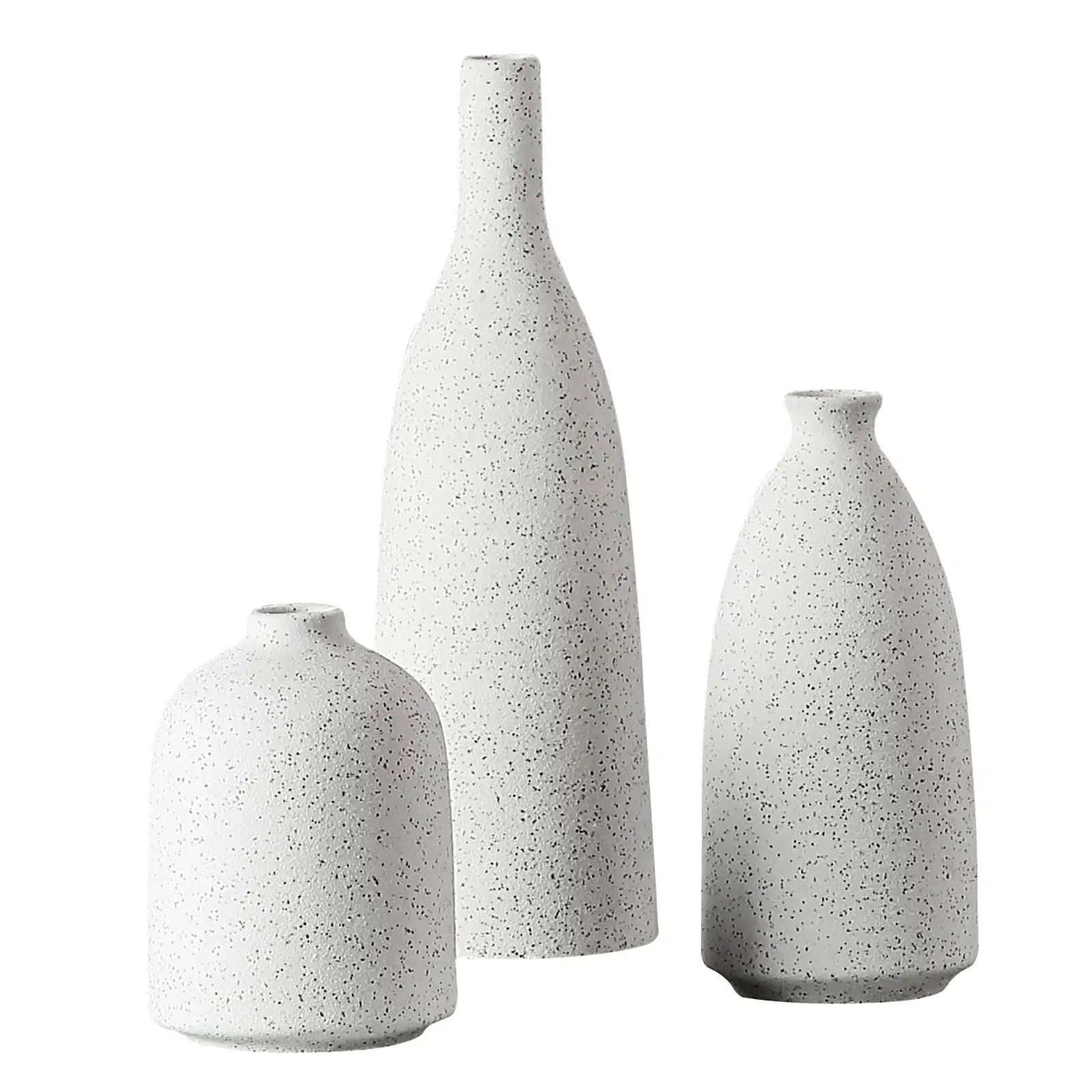 ONBUYONE-Ceramic Vase Set, Small Vases for Modern Farmhouse Decor, Country Vase Decor for Living Room Entryway Table, Bedroom, Shelf Decor, Centerpiece Table Decorations.…