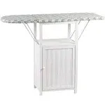 Oakridge Deluxe Ironing Board with Storage Cabinet White