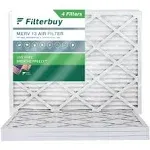 Filterbuy AFB20x23x1M13pk4Filterbuy 20x23x1 Air Filter MERV 13, Pleated HVAC AC Furnace Filters Replacement (Set of 4)