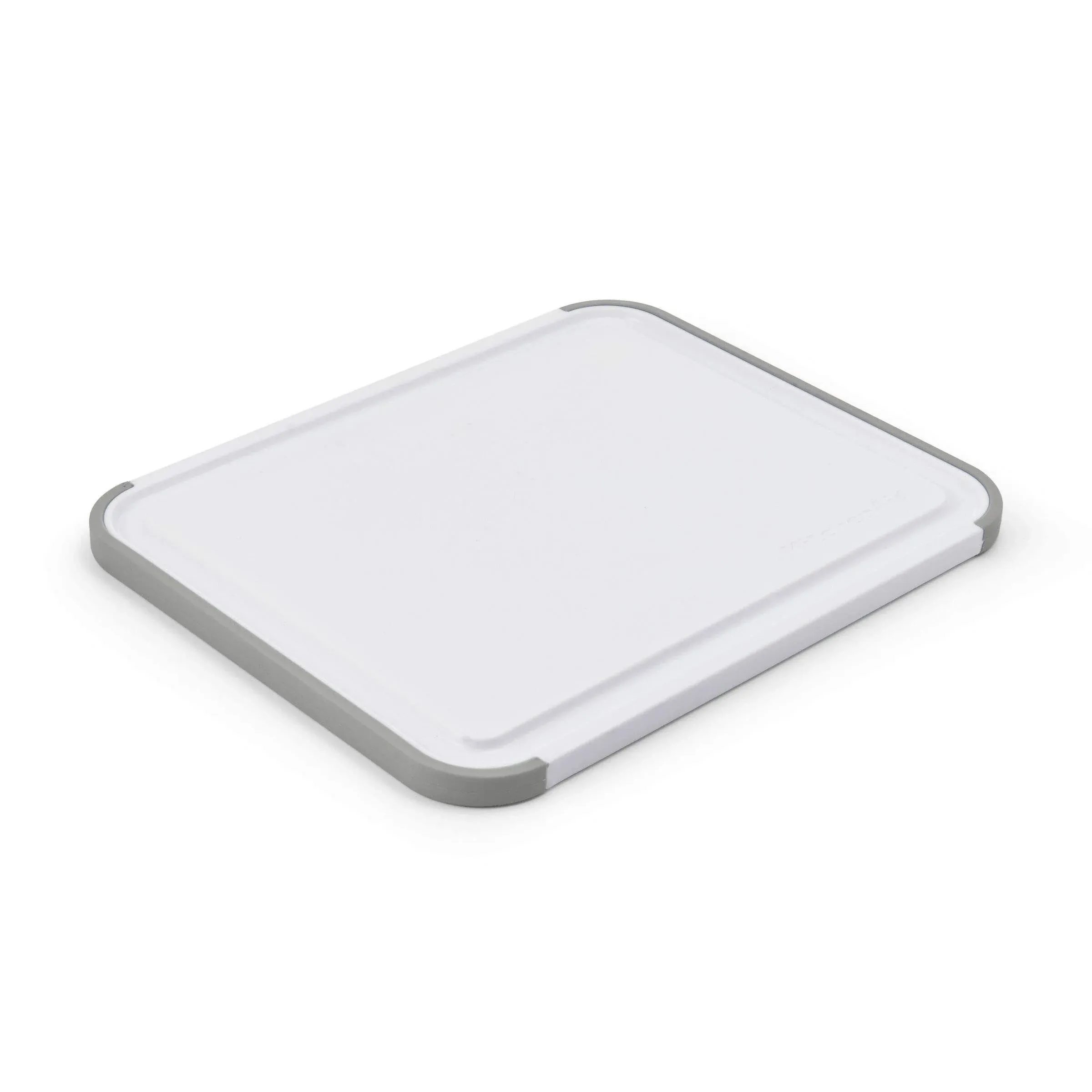 KitchenAid 12x18 Poly Cutting Board, Perimeter Trench, Non Slip Edges, Dishwasher Safe Matte Gray, Size: 12 x 18