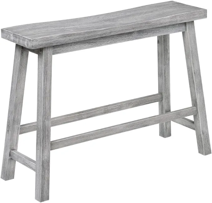 Boraam Sonoma Bench, Storm Gray Wire-BrushBoraam Sonoma Bench, Storm Gray Wire-Brush