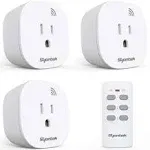 Syantek Remote Control Outlet Wireless Light Switch for Household Appliances, Expandable Remote Light Switch Kit, Up to 100 ft R