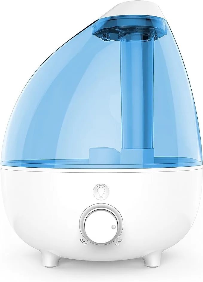 Pure Enrichment® MistAire™ XL Ultrasonic Cool Mist Humidifier - All Day Operation for Large Rooms, 1 Gallon Tank, Variable Mist Control, Automatic Shut-Off, Whisper Quiet, and Optional Night Light