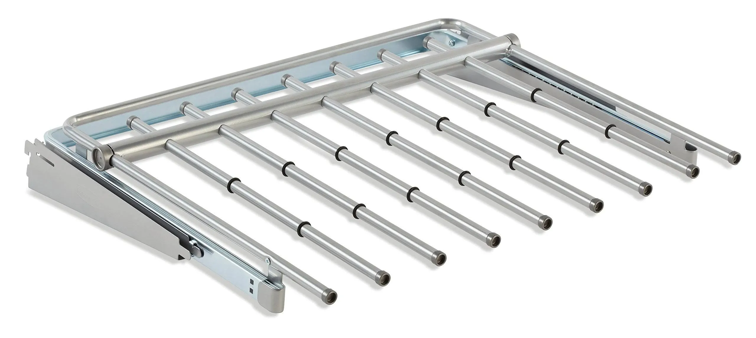 Rubbermaid Configurations Titanium Sliding Pants Rack