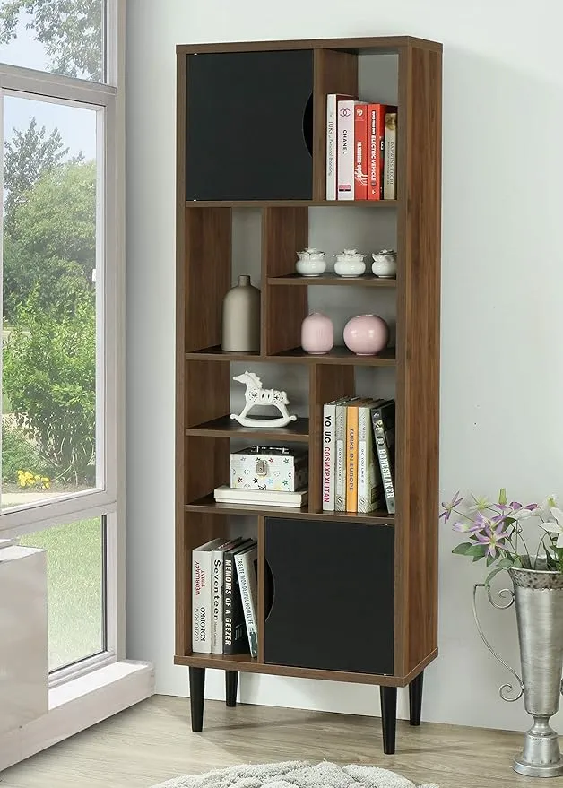 OS Home and Office Display bookcase, Danish Walnut