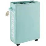 25&#034; Rolling Slim Laundry Basket with Handle on Wheels 4 Colors Foldable Laund...