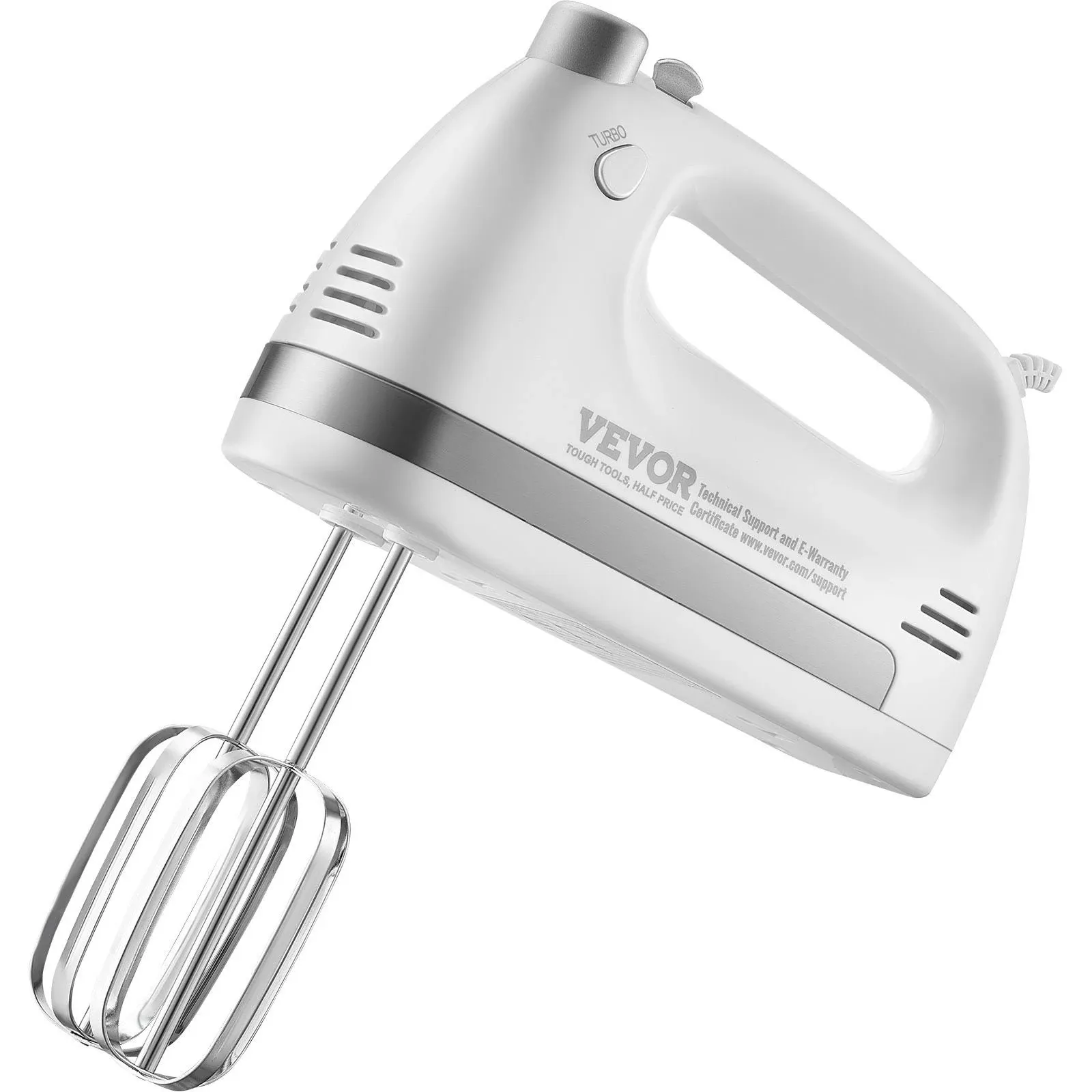 Mueller Electric Hand Mixer 5 Speed 250W Turbo with Snap-On Storage Case and ...