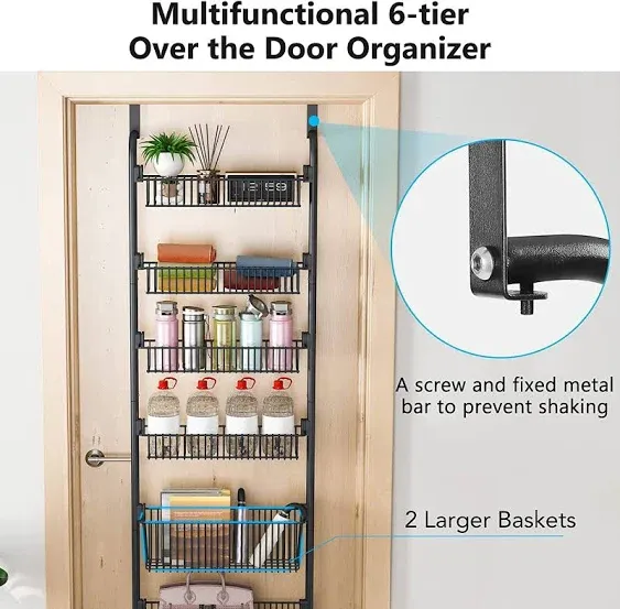 Tribesigns 6-Tier Over The Door Pantry Organizer