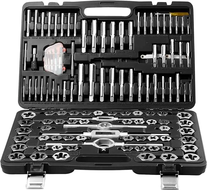 VEVOR Tap and Die Set 116-Piece Include Metric and SAE Size SZHMJZSZBY116ORORV0