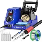  926LED V1 110W Soldering Iron Station Kit with Lead-free Solder Wire, 5 