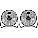 12 Inch 3-Speed High Velocity Heavy Duty Metal Floor Fans Quiet for Home