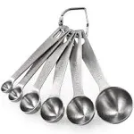 Measuring Spoons: 18/8 Stainless Steel Measuring Spoons Set of 6 Piece: 1/8 t...