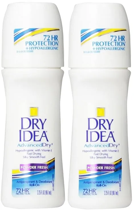 Dry Idea Antiperspirant & Deodorant, Roll On, Powder Fresh 3.25 fl oz