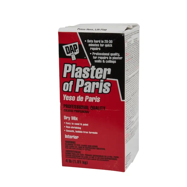 DAP Plaster of Paris Dry Mix, White - 4 lbs box