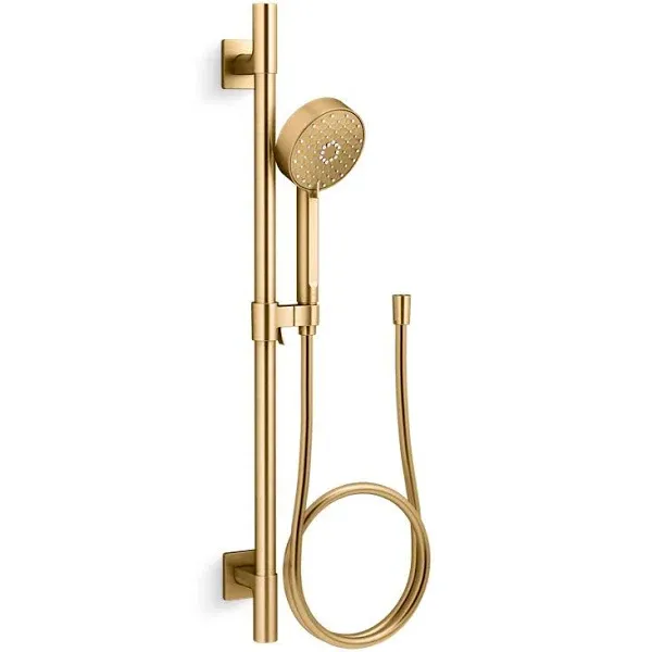 Kohler 99242-G-2MB Awaken G110 1.75 GPM Deluxe Slidebar Kit Vibrant Brushed Moderne Brass