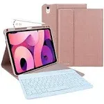 MMK iPad Keyboard Case 10.2 inch for iPad 9th Gen 2021,iPad 8th Generation 2020,iPad 7th Generation 2019,7 Color Backlit 360 Rotatable Wireless Detachable Bluetooth Keyboard Cover Tablet Case