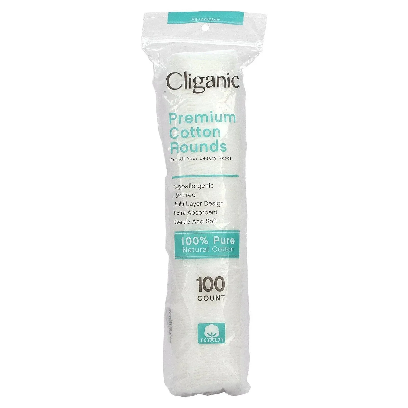 Cliganic Premium Coton ronds pour le visage