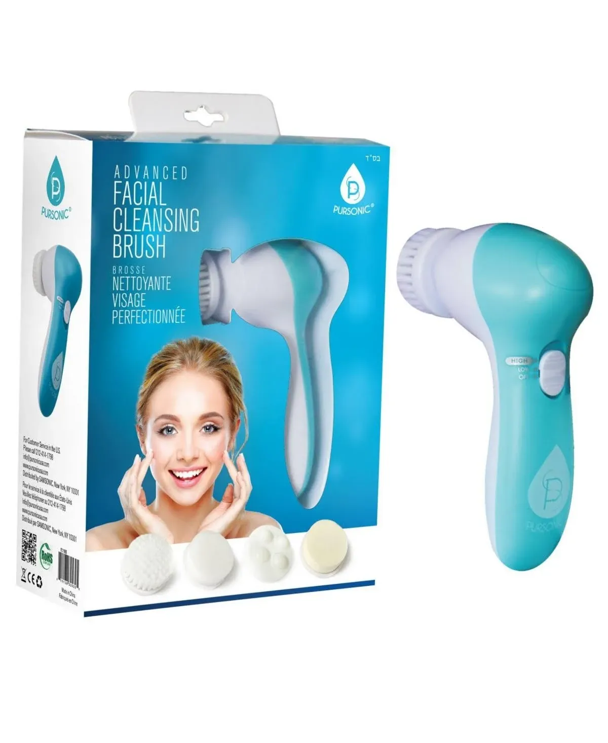 Advanced Facial Cleansing Brush In Blue