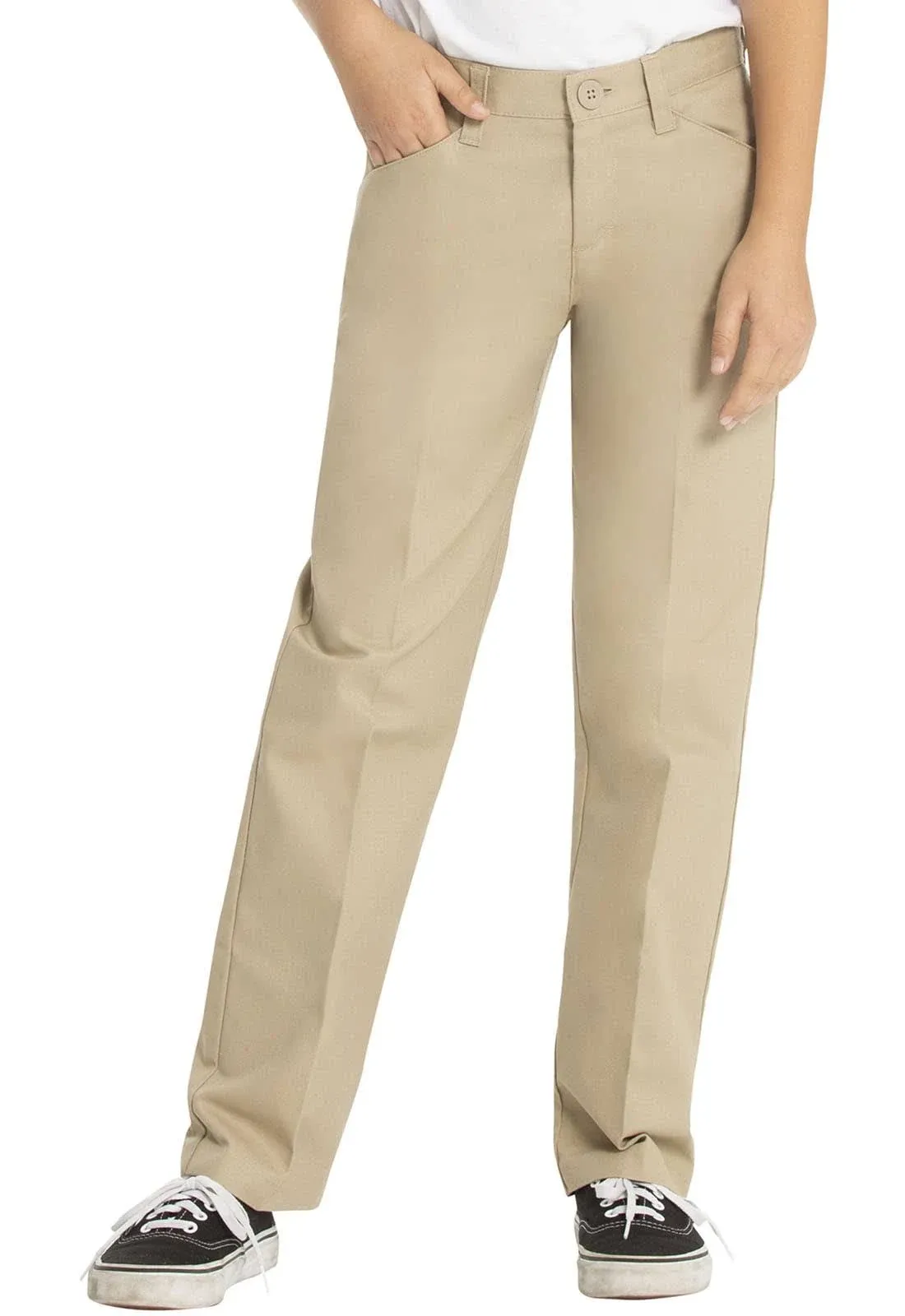 Real School Uniforms Girls Low Rise Khaki Pants Size 10