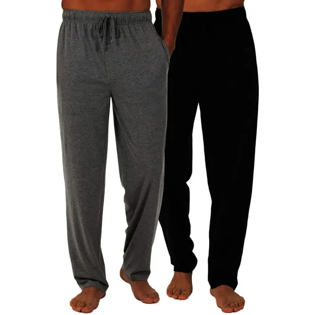 Fruit of the Loom Men's 2-Pack Jersey Knit Sleep Pants