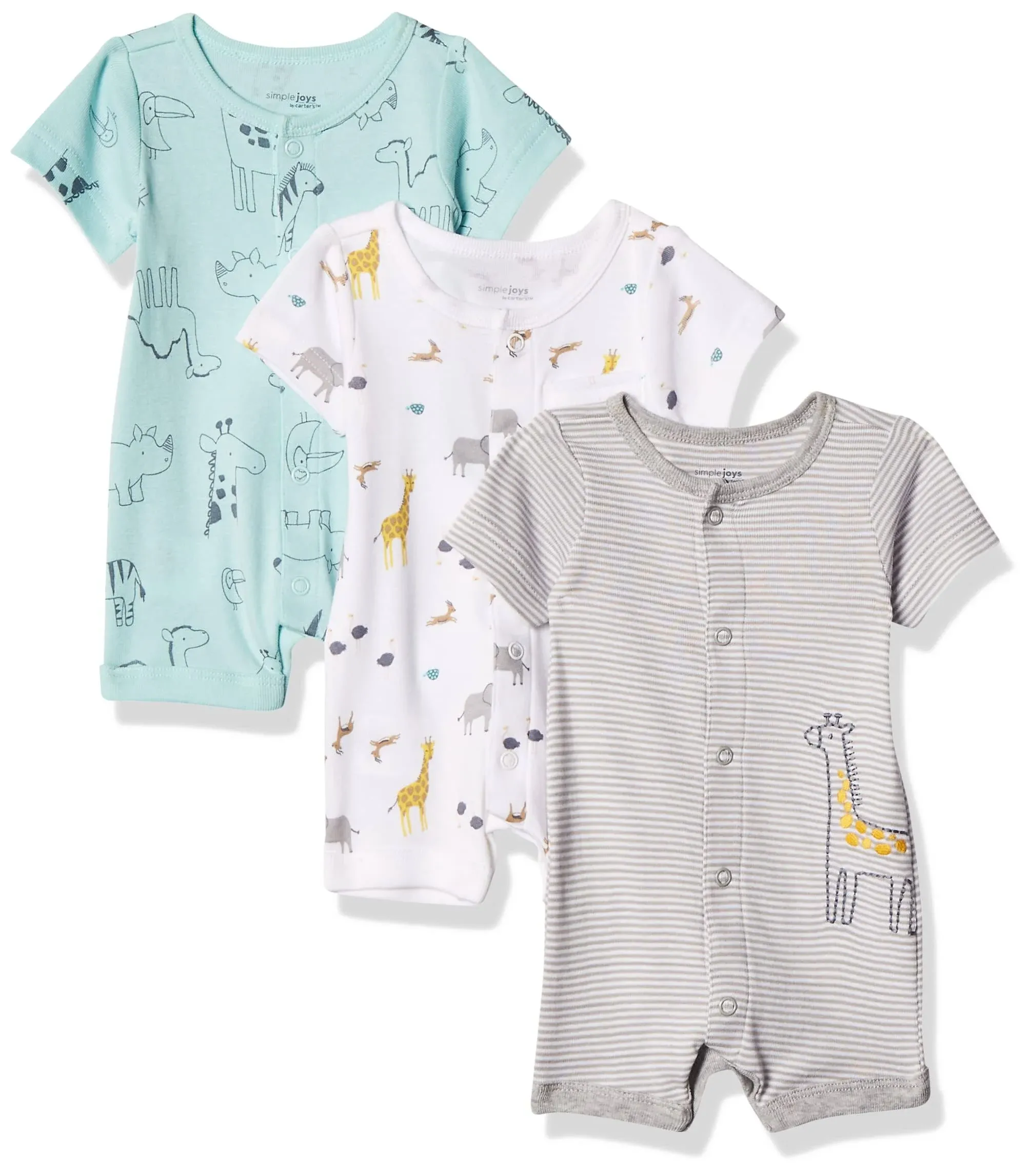 Simple Joys by Carter's Baby 3-Pack Snap-up Rompers