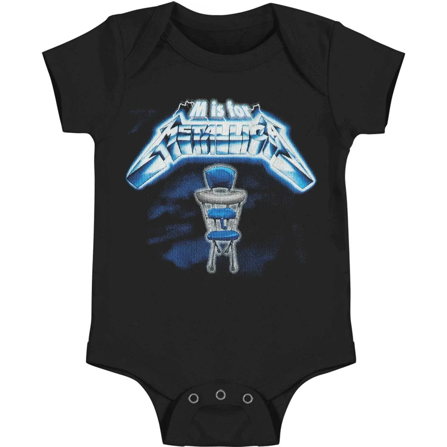 Metallica M Is For RTL Highchair Onesie