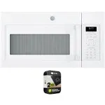 GE 1.7 Cu. ft. Over-The-Range Sensor Microwave Oven White with 2 Year Warranty