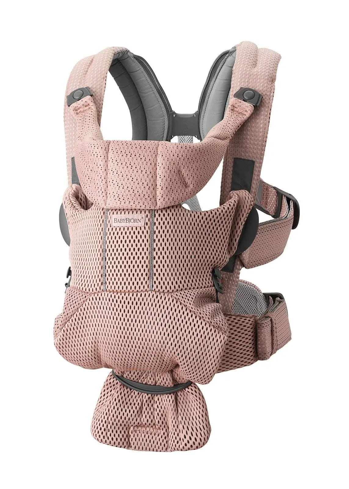 BabyBjörn Baby Carrier Free - Dusty Pink, 3D Mesh