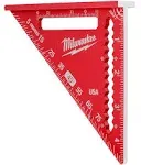 Milwaukee Compact MLSQ040 4-1/2&#034; Trim Square Hi-Visibility Measure Aluminum Red