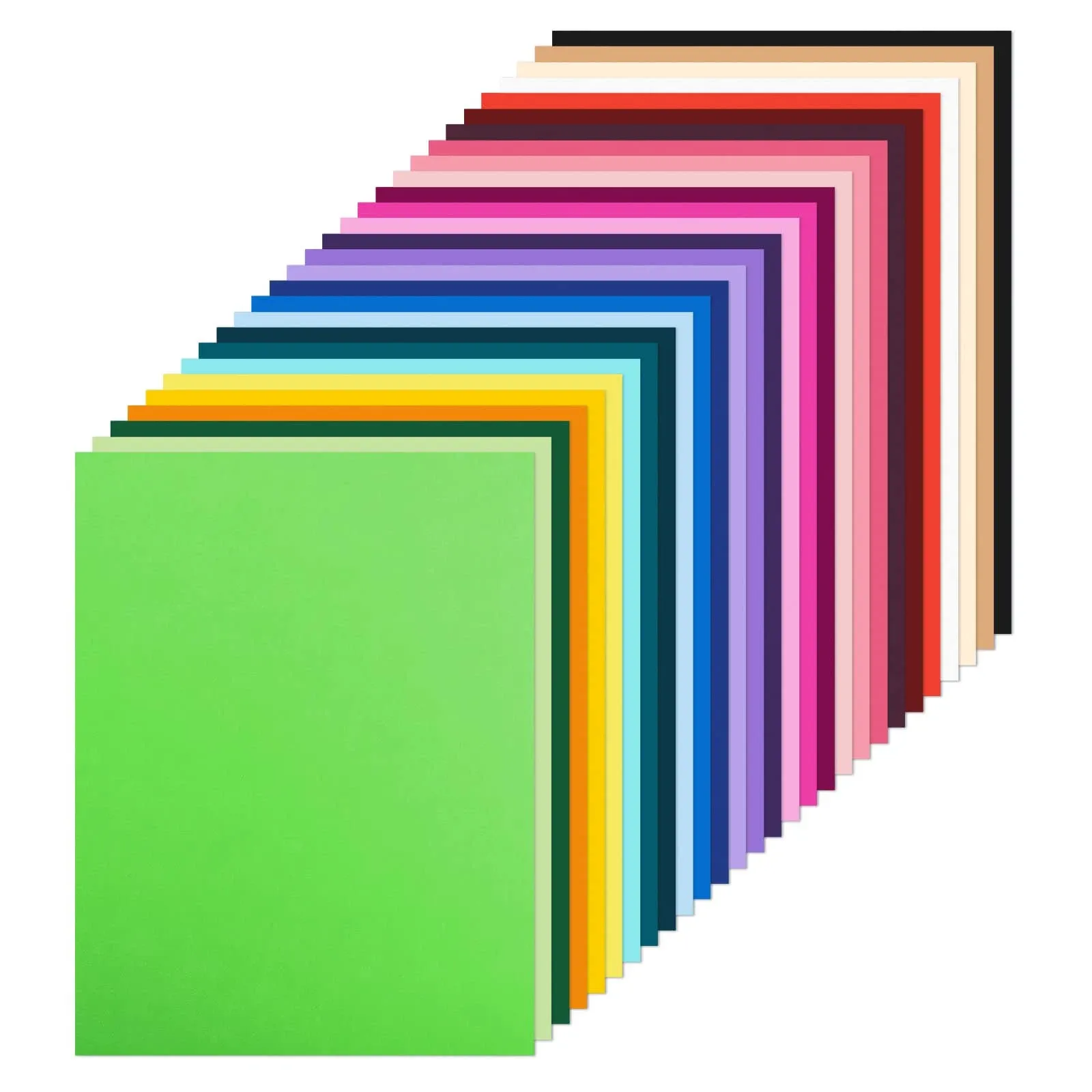 Livholic 108 Sheets Bright Hard Construction Paper Colorful Cardstock,8.27<wbr/>x11.6 