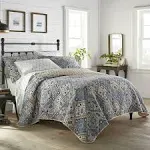 Arell 3-Piece Floral Cotton Quilt Set