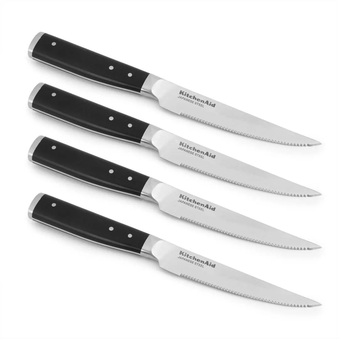 KitchenAid Gourmet 4-Piece Forged Triple Rivet Steak Knife Set