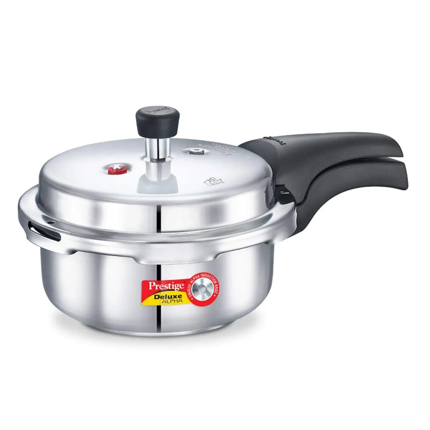 Prestige 3L Alpha Deluxe Induction Base Stainless Steel Pressure Cooker 3.0-Liter