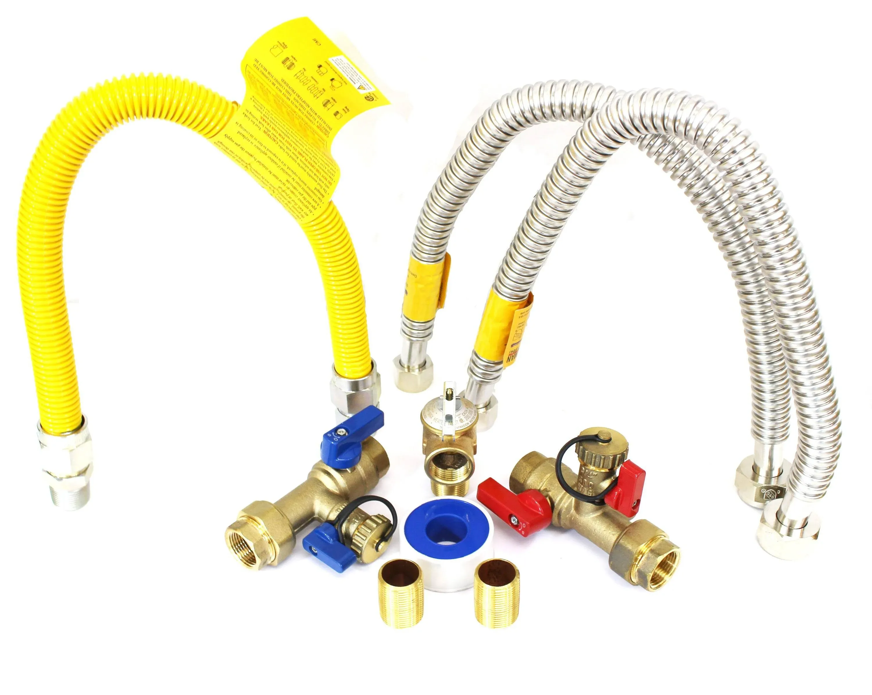 3/4 in. Tankless Water Heater Valves Installation Complete Kit